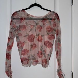 Mesh Floral Top